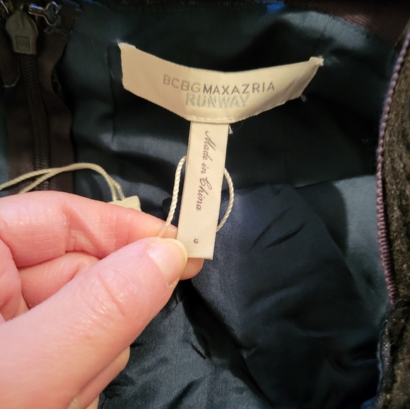 BCBG Runway navy dress sz 6 - Picture 4 of 8